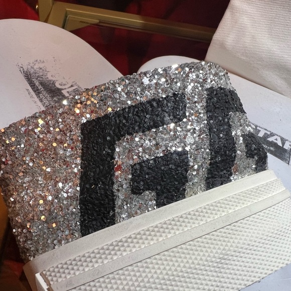 ✨Golden Goose Poolstar 39 Glitter Sparkle on white✨ - Picture 2 of 6